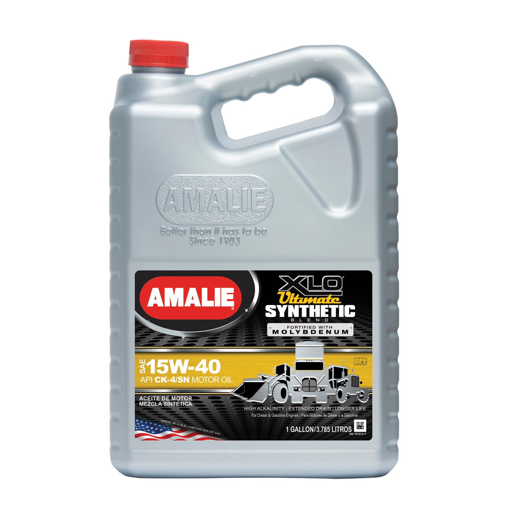 Amalie XLO Ultimate Synthetic Blend Motor Oil w/Moly 15W40