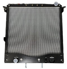 09097 Black Powder Coated, Framed Radiator - 2008-2018 Freightliner Cascadia/M2 112 / Western Star 5700XE